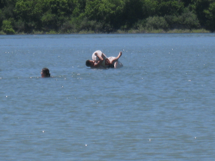 riding a boy...I mean buoy